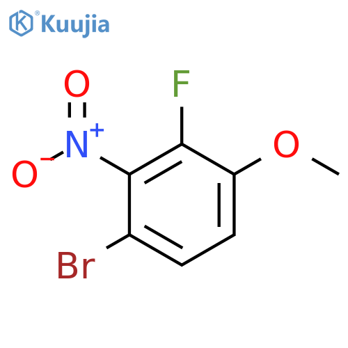 1-bromo-3-fluoro-4-methoxy-2-nitrobenzene structure