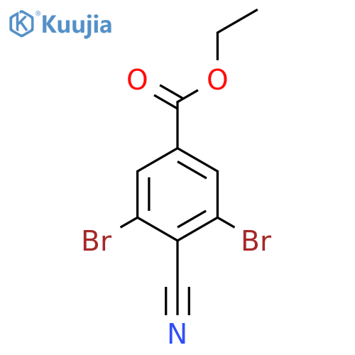 Ethyl 4-cyano-3,5-dibromobenzoate structure