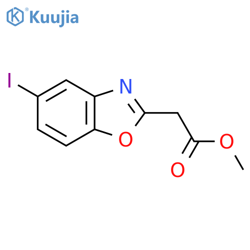 Methyl 5-iodobenzo[d]oxazole-2-acetate structure