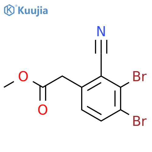 Methyl 2-cyano-3,4-dibromophenylacetate structure