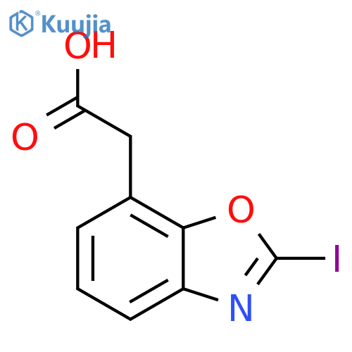2-Iodobenzo[d]oxazole-7-acetic acid structure
