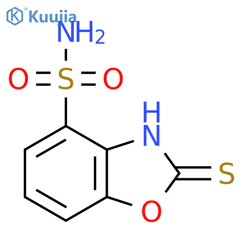 2-Mercaptobenzo[d]oxazole-4-sulfonamide structure