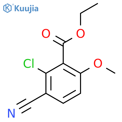 Ethyl 2-chloro-3-cyano-6-methoxybenzoate structure