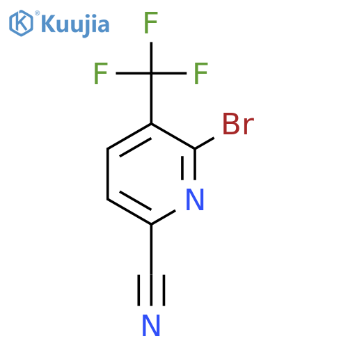 6-Bromo-5-(trifluoromethyl)picolinonitrile structure