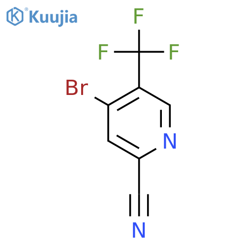 4-Bromo-5-(trifluoromethyl)picolinonitrile structure