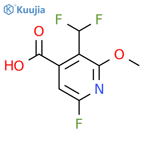 3-(Difluoromethyl)-6-fluoro-2-methoxypyridine-4-carboxylic acid structure