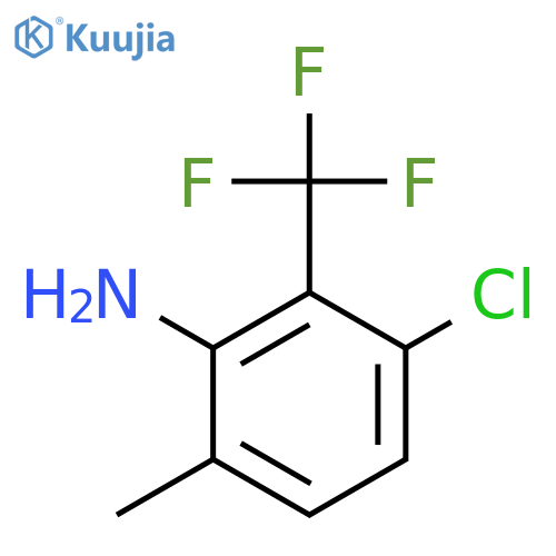 3-Chloro-6-methyl-2-(trifluoromethyl)aniline structure