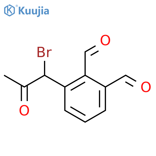 1-Bromo-1-(2,3-diformylphenyl)propan-2-one structure