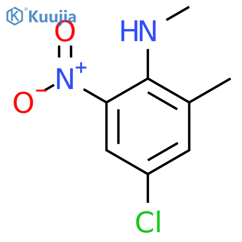 4-Chloro-N,2-dimethyl-6-nitroaniline structure