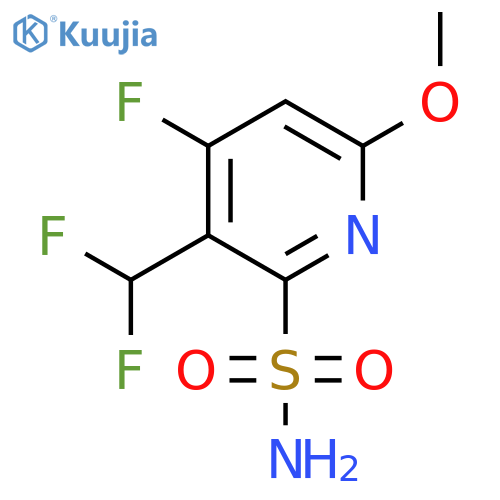 3-(Difluoromethyl)-4-fluoro-6-methoxypyridine-2-sulfonamide structure