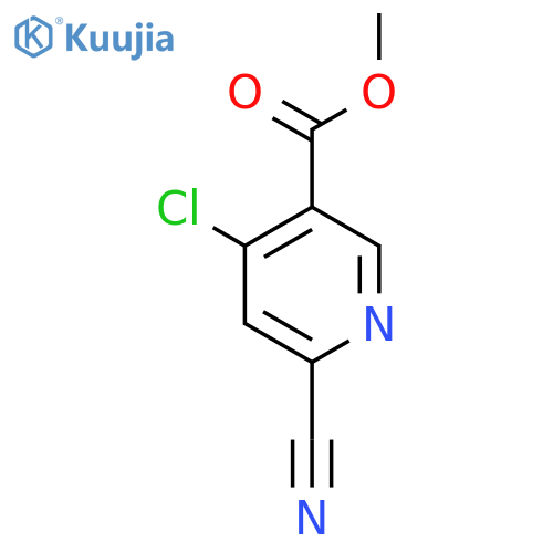 Methyl 4-chloro-6-cyanonicotinate structure