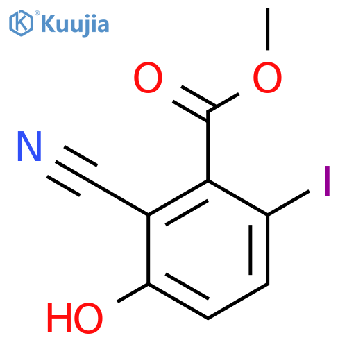 Methyl 2-cyano-3-hydroxy-6-iodobenzoate structure