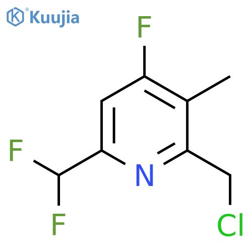 2-(Chloromethyl)-6-(difluoromethyl)-4-fluoro-3-methylpyridine structure