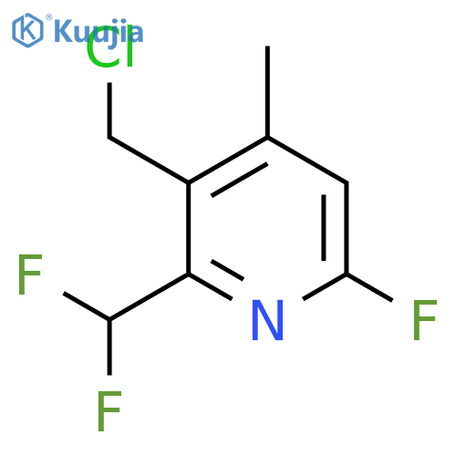 3-(Chloromethyl)-2-(difluoromethyl)-6-fluoro-4-methylpyridine structure