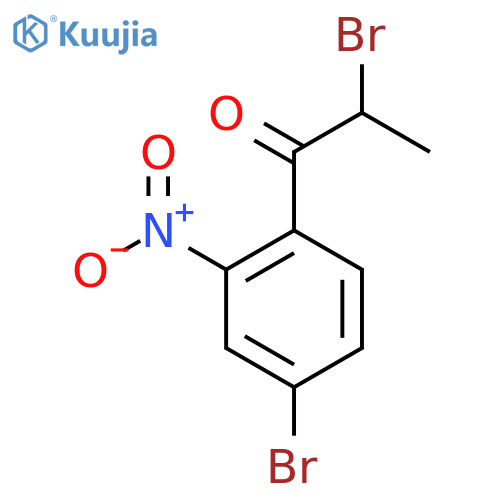 2-Bromo-1-(4-bromo-2-nitrophenyl)propan-1-one structure