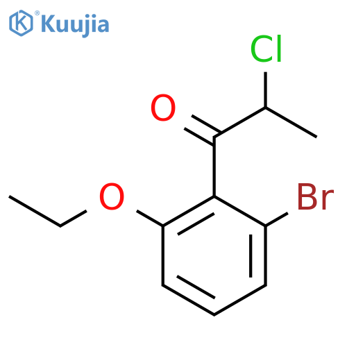 1-(2-Bromo-6-ethoxyphenyl)-2-chloropropan-1-one structure