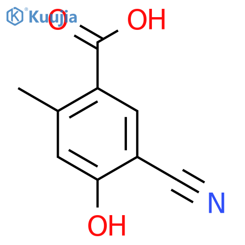 5-Cyano-4-hydroxy-2-methylbenzoic acid structure