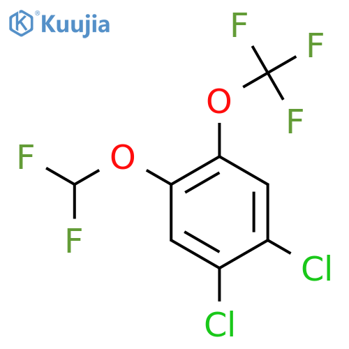 1,2-Dichloro-4-difluoromethoxy-5-(trifluoromethoxy)benzene structure