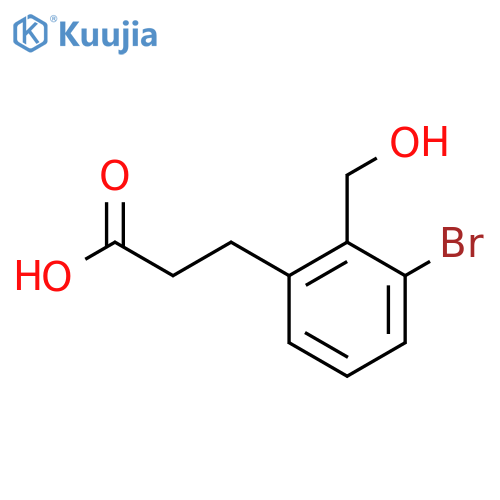 3-(3-Bromo-2-(hydroxymethyl)phenyl)propanoic acid structure