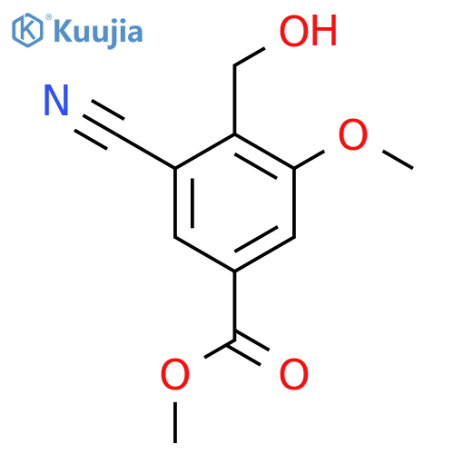 Methyl 3-cyano-4-hydroxymethyl-5-methoxybenzoate structure