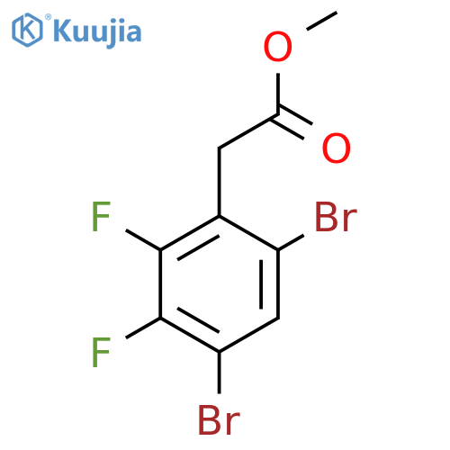 Methyl 4,6-dibromo-2,3-difluorophenylacetate structure