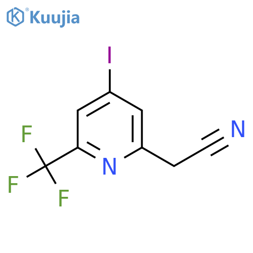 4-Iodo-2-(trifluoromethyl)pyridine-6-acetonitrile structure