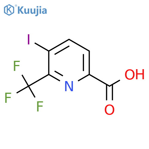 5-Iodo-6-(trifluoromethyl)picolinic acid structure