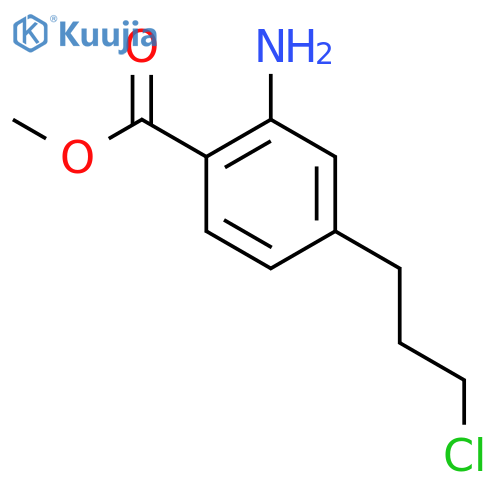 Methyl 2-amino-4-(3-chloropropyl)benzoate structure