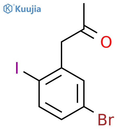 1-(5-Bromo-2-iodophenyl)propan-2-one structure