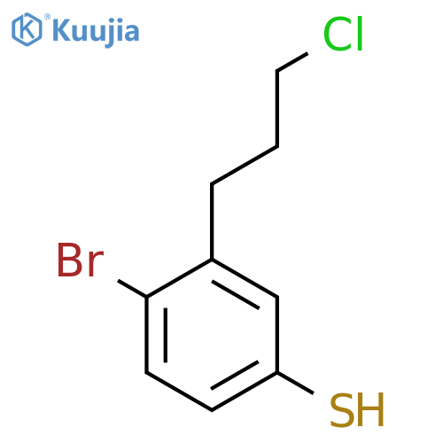 4-Bromo-3-(3-chloropropyl)thiophenol structure