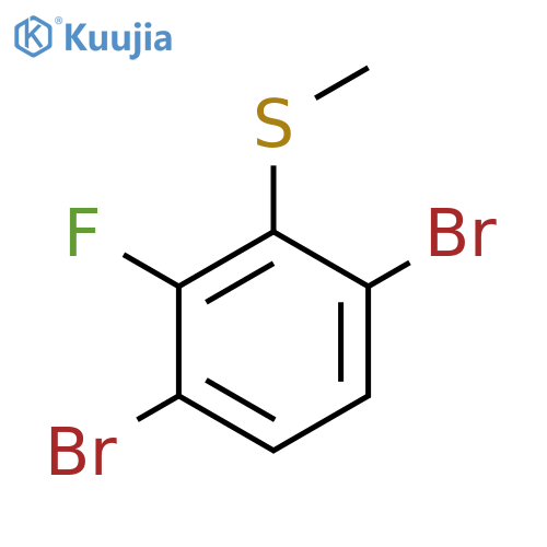 (3,6-Dibromo-2-fluorophenyl)(methyl)sulfane structure