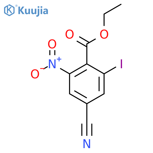 Ethyl 4-cyano-2-iodo-6-nitrobenzoate structure