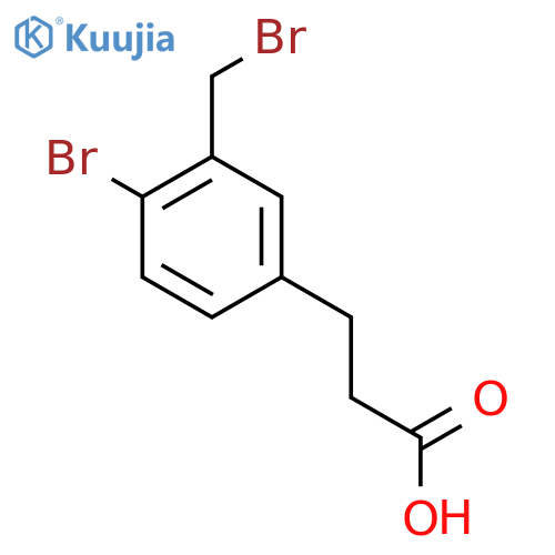 3-(4-Bromo-3-(bromomethyl)phenyl)propanoic acid structure