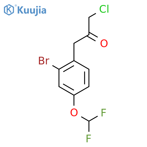 1-(2-Bromo-4-(difluoromethoxy)phenyl)-3-chloropropan-2-one structure