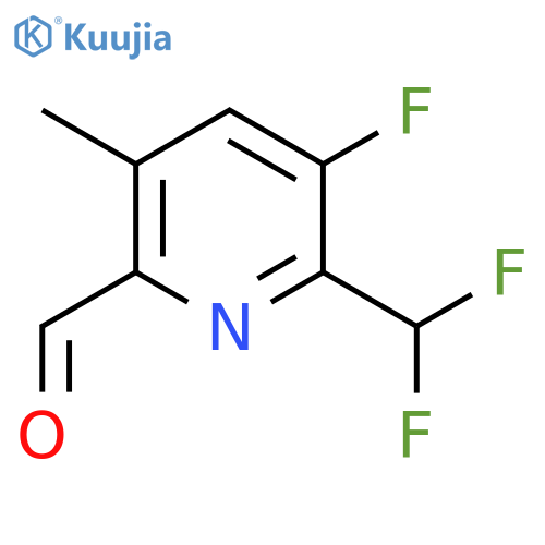 2-(Difluoromethyl)-3-fluoro-5-methylpyridine-6-carboxaldehyde structure