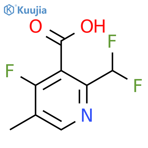2-(Difluoromethyl)-4-fluoro-5-methylpyridine-3-carboxylic acid structure