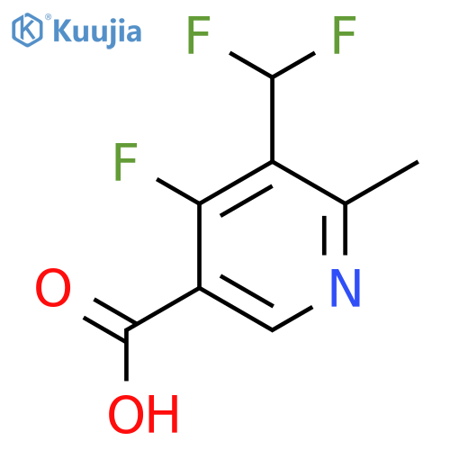 3-(Difluoromethyl)-4-fluoro-2-methylpyridine-5-carboxylic acid structure