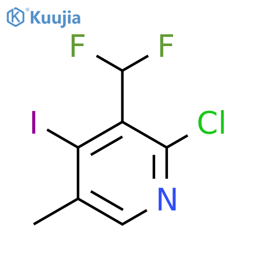 2-Chloro-3-(difluoromethyl)-4-iodo-5-methylpyridine structure