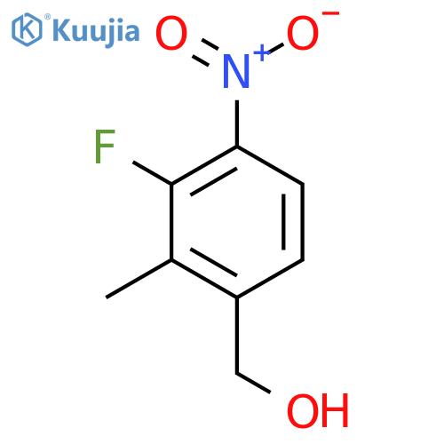 3-Fluoro-2-methyl-4-nitrobenzyl alcohol structure