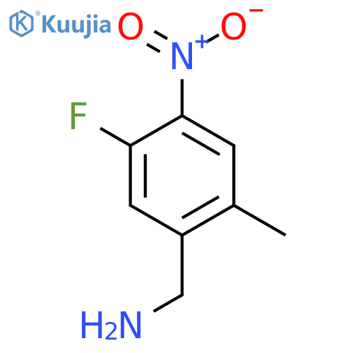 5-Fluoro-2-methyl-4-nitrobenzylamine structure