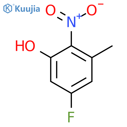 5-Fluoro-3-methyl-2-nitrophenol structure