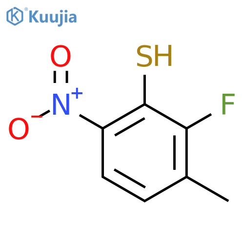 2-Fluoro-3-methyl-6-nitrothiophenol structure