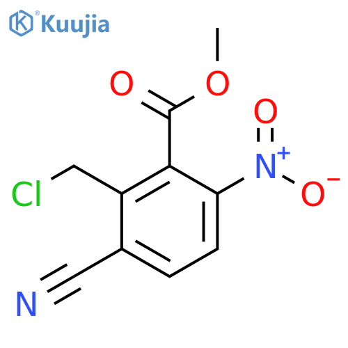 Methyl 2-chloromethyl-3-cyano-6-nitrobenzoate structure