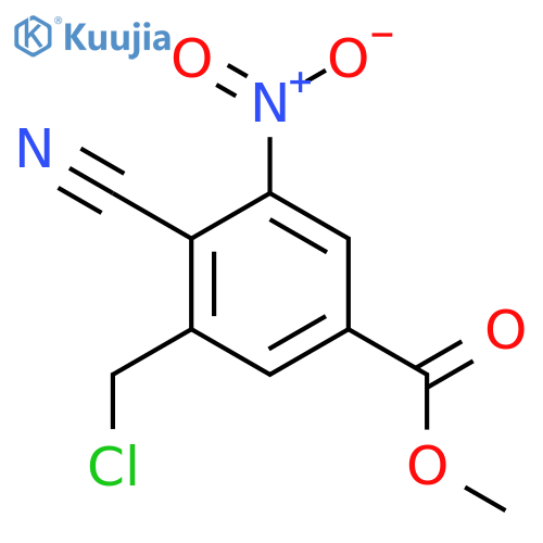 Methyl 3-chloromethyl-4-cyano-5-nitrobenzoate structure