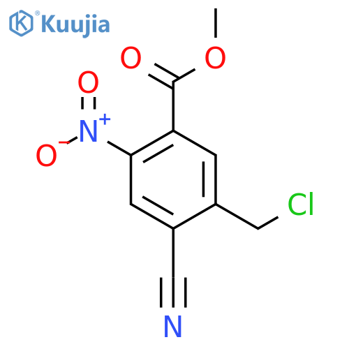 Methyl 5-chloromethyl-4-cyano-2-nitrobenzoate structure