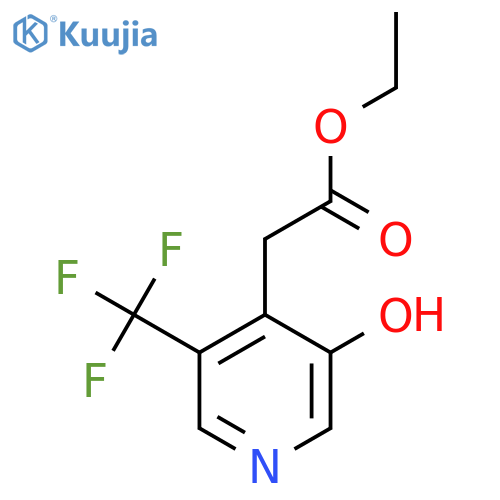 Ethyl 3-hydroxy-5-(trifluoromethyl)pyridine-4-acetate structure