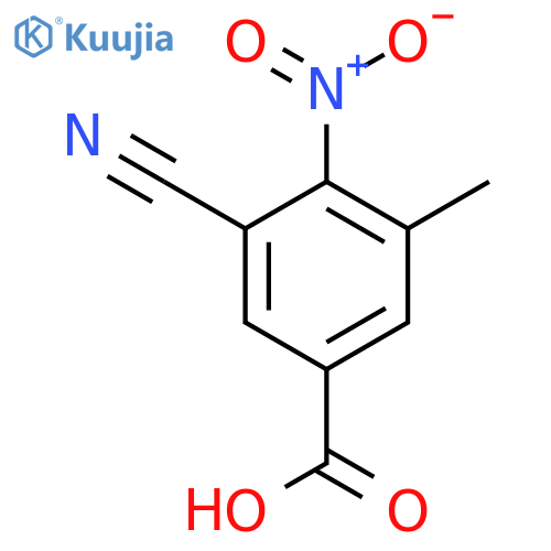3-Cyano-5-methyl-4-nitrobenzoic acid structure