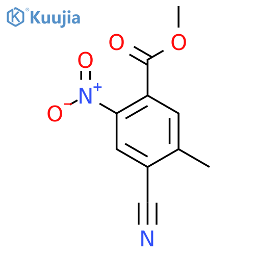 Methyl 4-cyano-5-methyl-2-nitrobenzoate structure