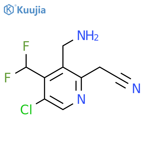 3-(Aminomethyl)-5-chloro-4-(difluoromethyl)pyridine-2-acetonitrile structure