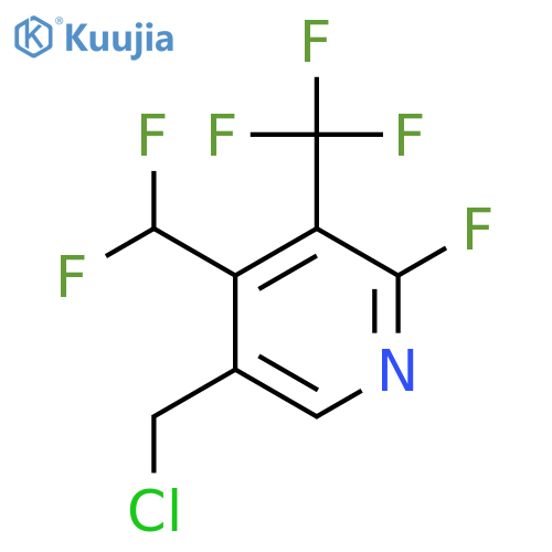 5-(Chloromethyl)-4-(difluoromethyl)-2-fluoro-3-(trifluoromethyl)pyridine structure